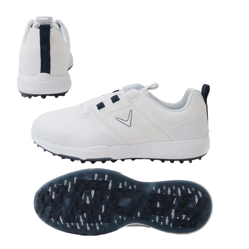 シェブネオン スパイクレスシューズ ホワイト/ネイビー C25986120 2025