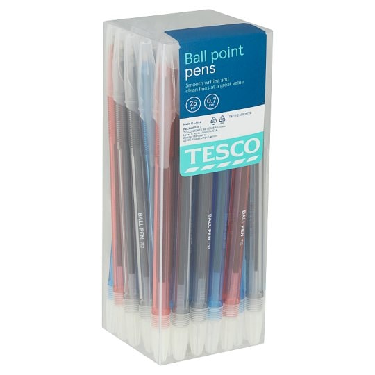 【現金特価】 Tesco TBP-712 Assorted Ball Point Pens 0.7mm 25pcs その他