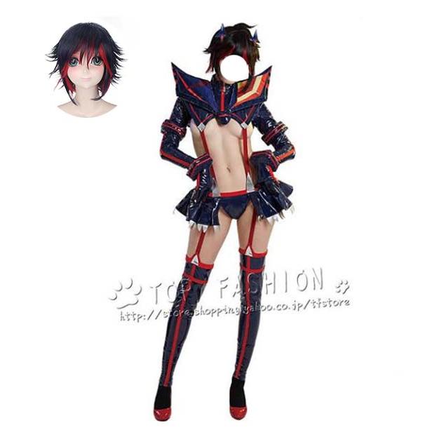 KILL la KILL キルラキル 戦闘服神衣鮮血 纏 流子（まとい りゅうこ) コスプレ衣装 ハロウィーン ハロウィン 学園祭 舞台服 文化祭 cosplay(ウィッグ 別売り)360