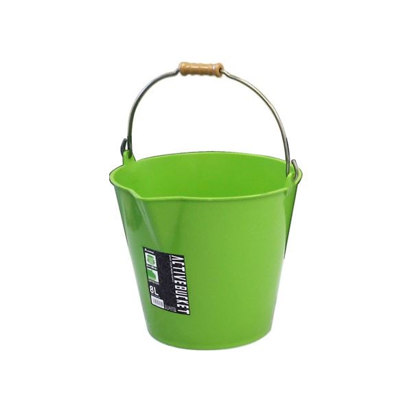 (20セット) ポリバケツ/アクティブバケツ (8L) ライトグリーン (掃除用品 ガーデニング用品 園芸) 12,445円