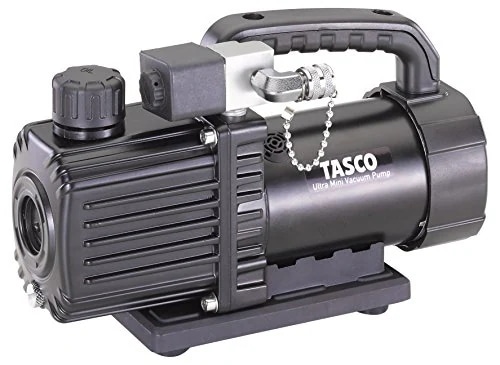 イチネンTASCO オイル逆流防止弁付ウルトラミニツーステージ真空ポンプ TA150SW