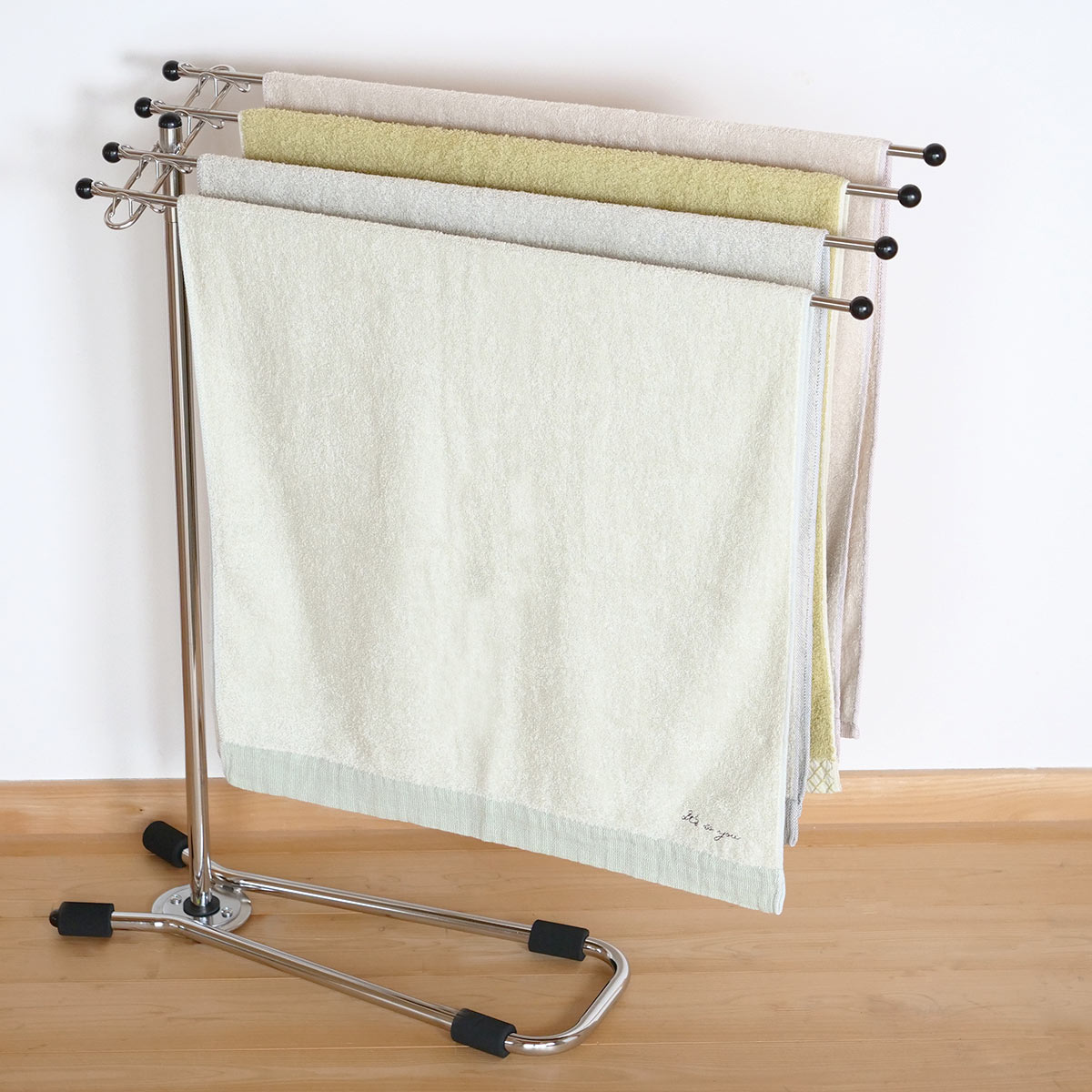 室内物干し ステンレス 省スペースタオルハンガー タオル干し 物干し 室内干し 洗濯物干し 折りたたみ 省スペース 部屋干し ランドリー 洗濯用品 ランドリースタンド