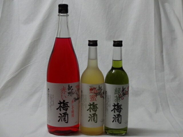 上品なスタイル こんな梅酒福袋が欲しかったぁ 3本セット(中野BC 赤い梅酒 1800ml＋7 緑茶梅酒) 蜂蜜梅酒 セット -  machdientu.org