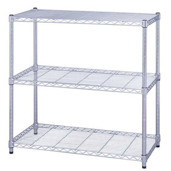 アイリスオーヤマ MR-9009 メタルラック（3段・91cm幅）奥行46cm 高さ90cm ポール径25mm MR9009 7,039円