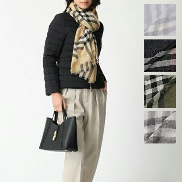 ストール バーバリーチェック ベージュ ブラック レディース 8085069 A2021