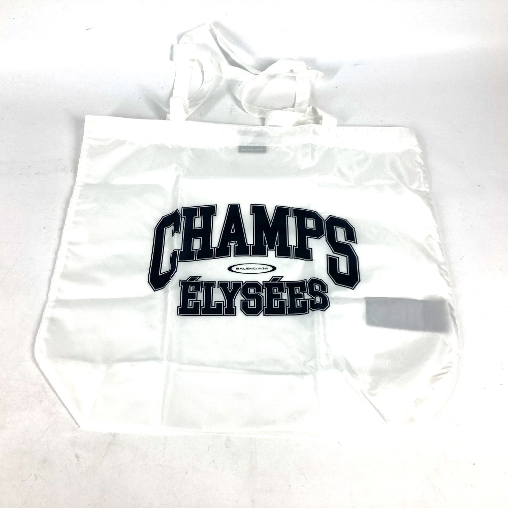 ショルダーバッグ ロゴ エコバッグ トートバッグ ナイロン ホワイト