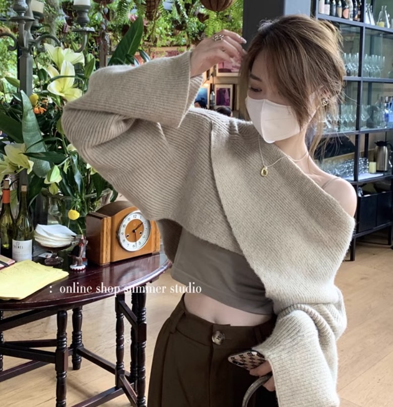 トップス デート モテアイテム ニットソー 長袖 ドルマンスリーブ ウール 大人可愛い きれいめ 上品 おしゃれ かっこいい 大人可愛い ラブリー キュート ガーリー クール モード系 セクシー