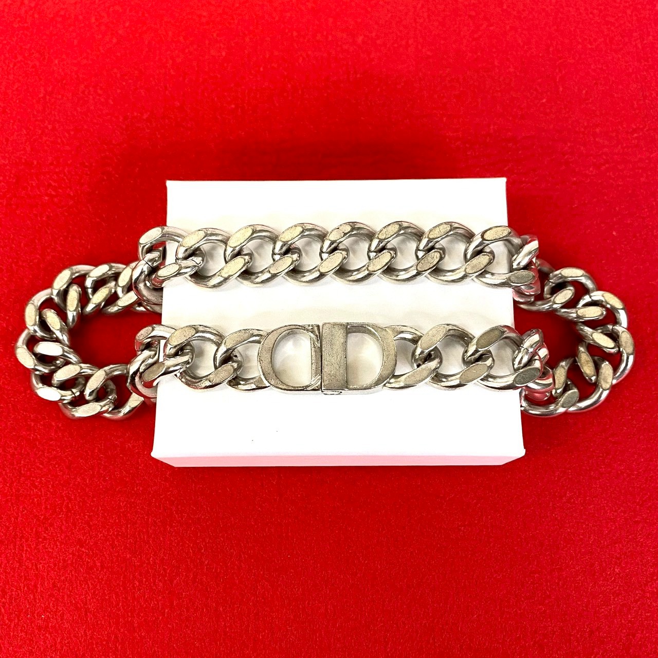 CD ロゴネックレス メタル シルバー 97529