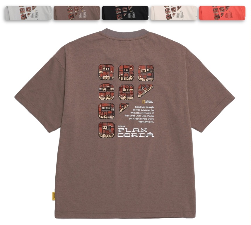 CROW UNI COOL MAX BARCELONA GRAPHIC H/TEE (N252UTS991)