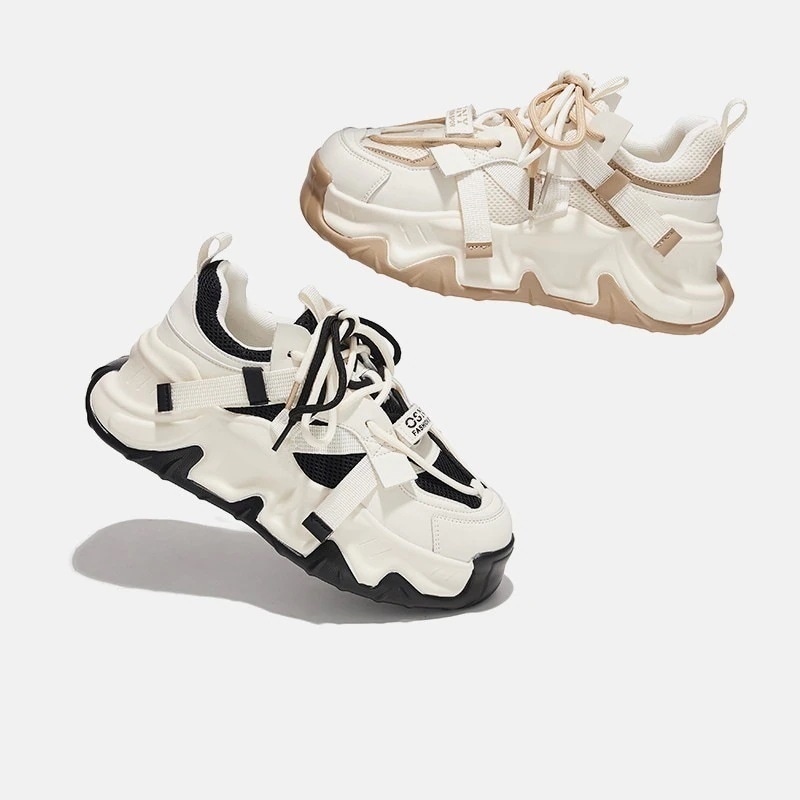 今の流行春夏人気品厚底スニーカーレディース滑り止め通気性フラットシューズ韓国ファッションローファー