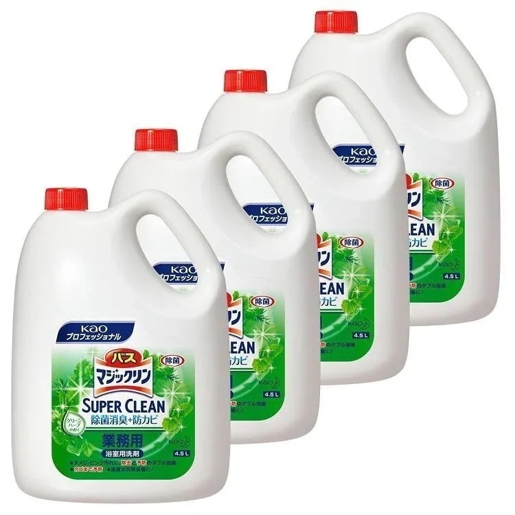 [4個セット]バスマジックリン SUPER CLEAN 4.5Ｌ 業務用 送料無料 業務用 洗剤 浴 メガ割 9,445円