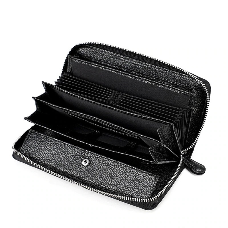 長財布 メンズ 財布 無地 ウォレット ロングウォレット 多機能 男女兼用 小銭入れ RFID対応 シンプル カジュアル プレゼント カップル 大人