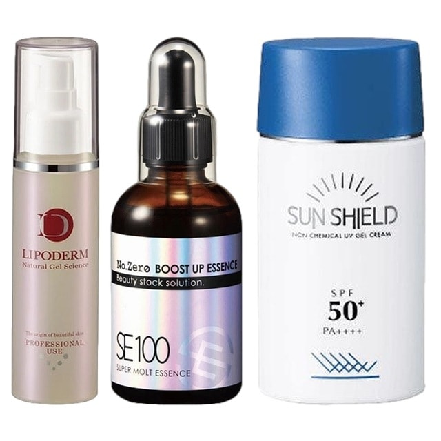 スーパーエッセンス2種 / ビタミンC誘導体VC 100ml+ No.ZERO 60ml とサンシールドゲル 55ml SPF50