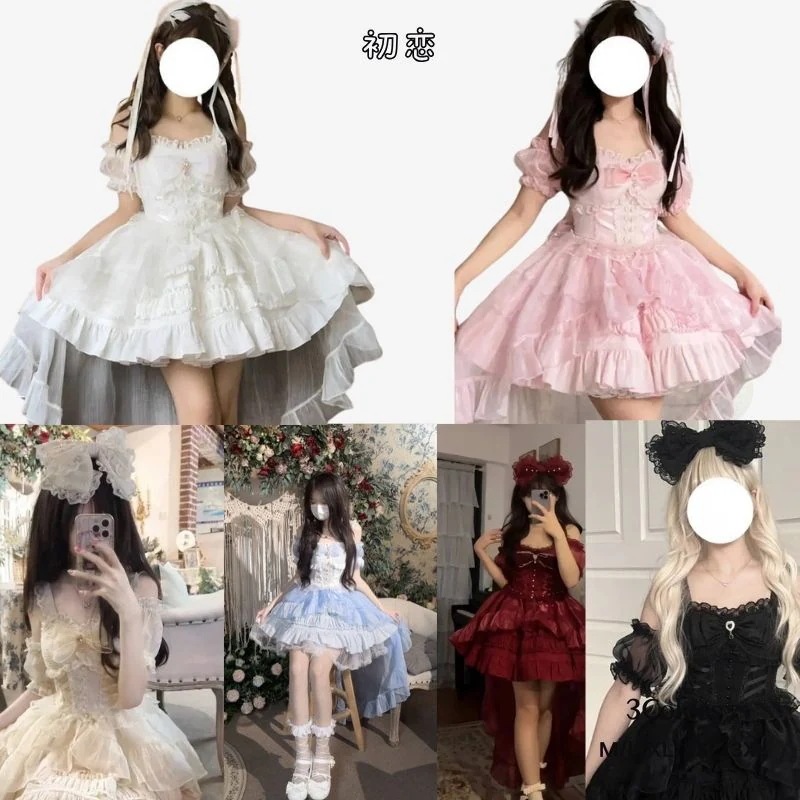 【期間限定で復活】ロリータ洋装jskキャミソールワンピース パーティードレス サマーサスペンダー ドレス女達ジェスチャー愛しいロリータキュートガール 洋装二次元コスプレ衣装学園祭文化祭ロリータ