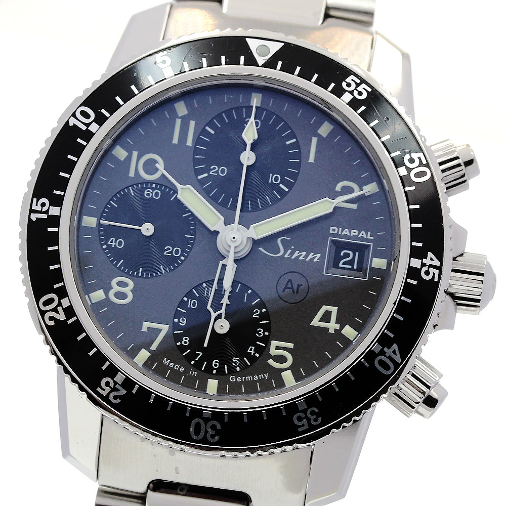 ジン Sinn 103.B.SA.DIAPAL.M ディアパル クロノグラフ 自動巻き メンズ 保証書付き_834991【中古】