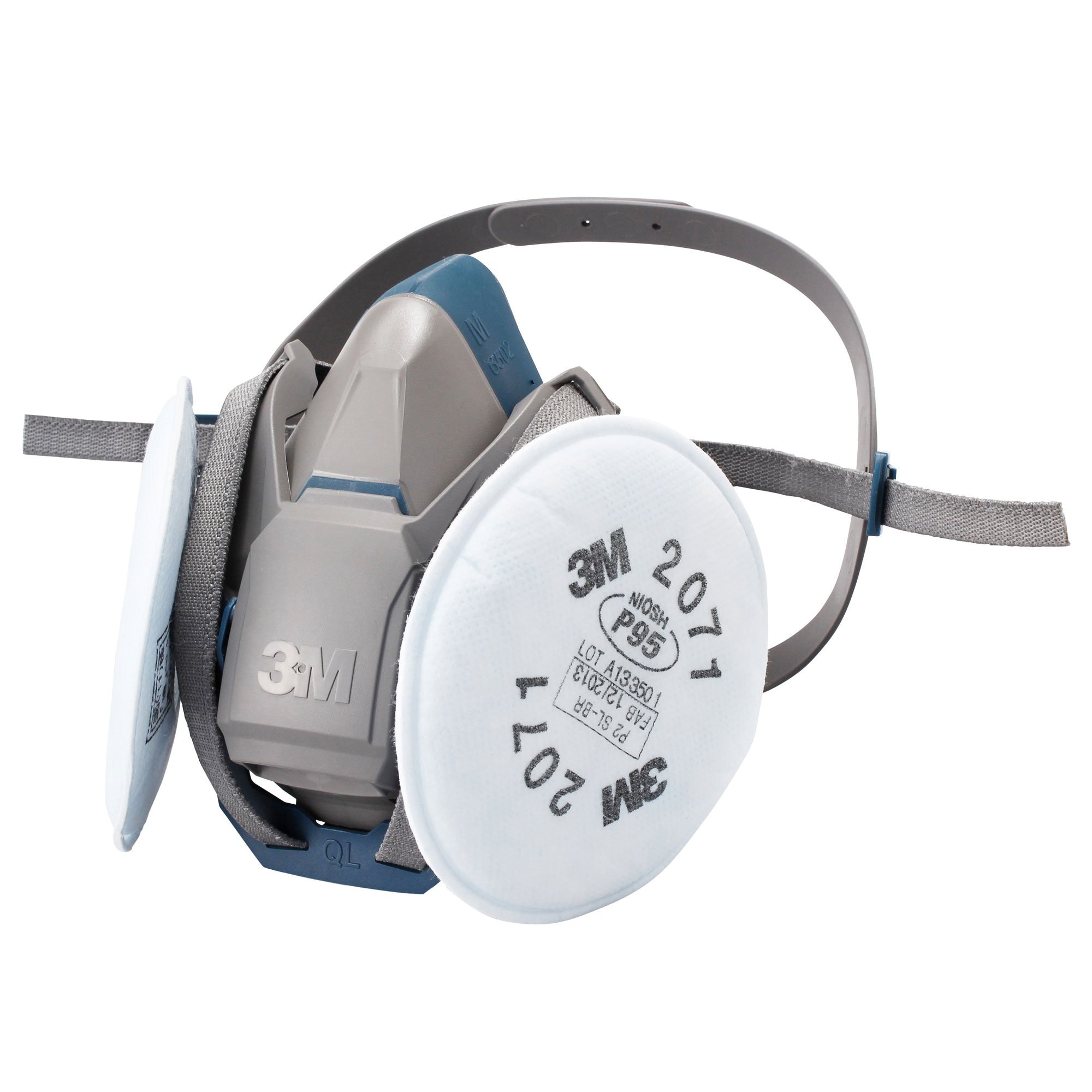 3M取替え式防じんマスク(防毒マスク兼面体) 6500QL/2071-RL2L 5,031円