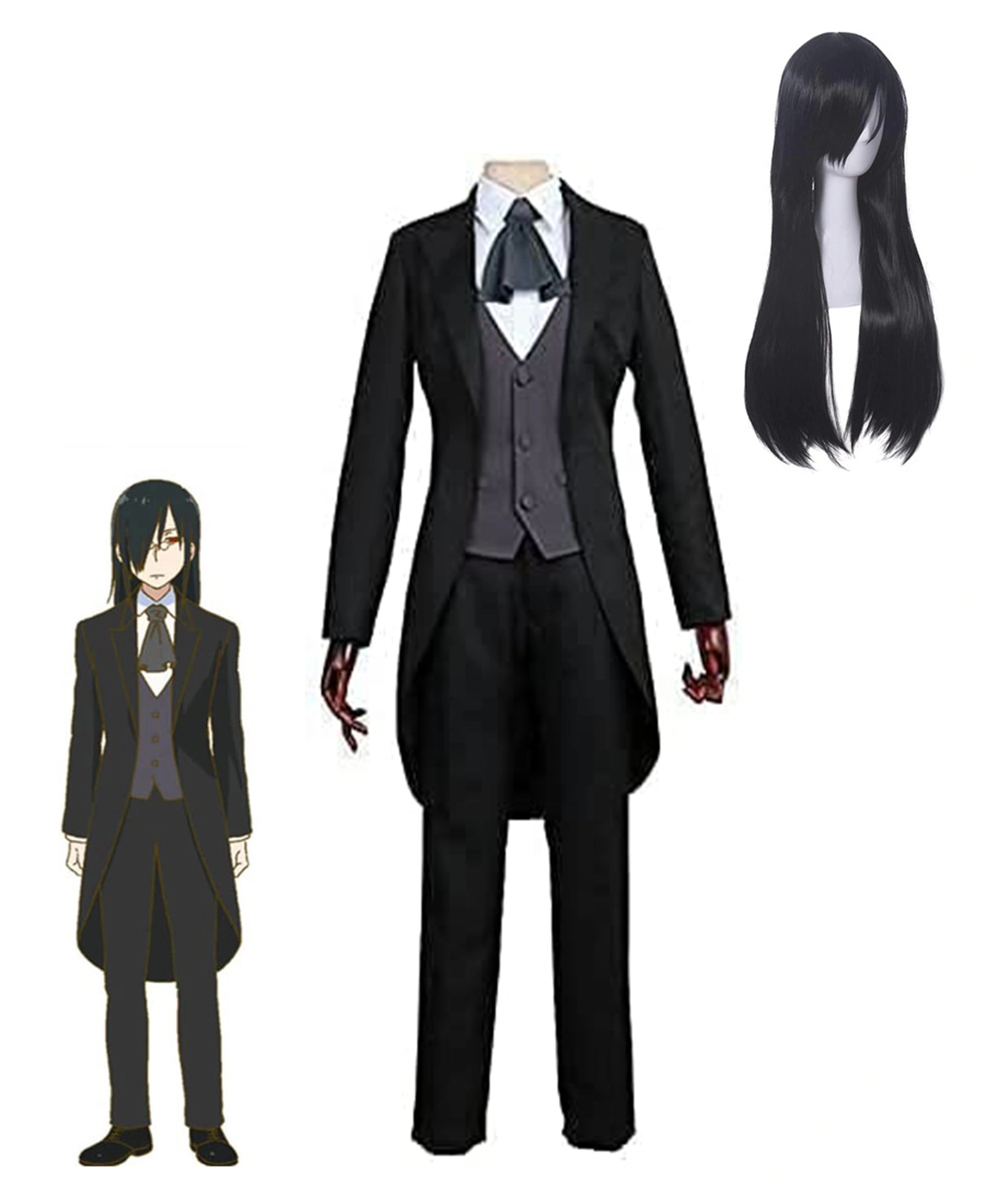 小林さんちのメイドラゴン ファフニール 執事服 風 コスプレ衣装 コスプレ服 アニメ コスチューム