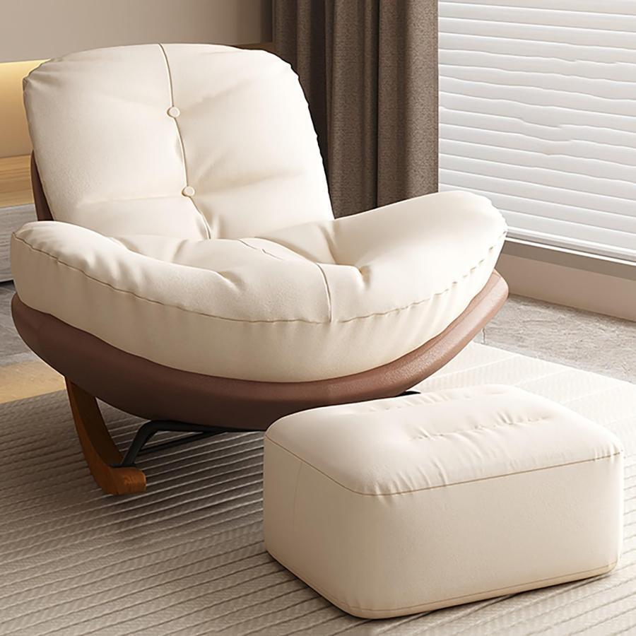 短納期ロッキングチェア 屋外ロッカー スチールフレーム付き特大ロッカー リラックスチェア快適なパティオチェア 大人用キャンプチェア パティオ裏庭バルコニー