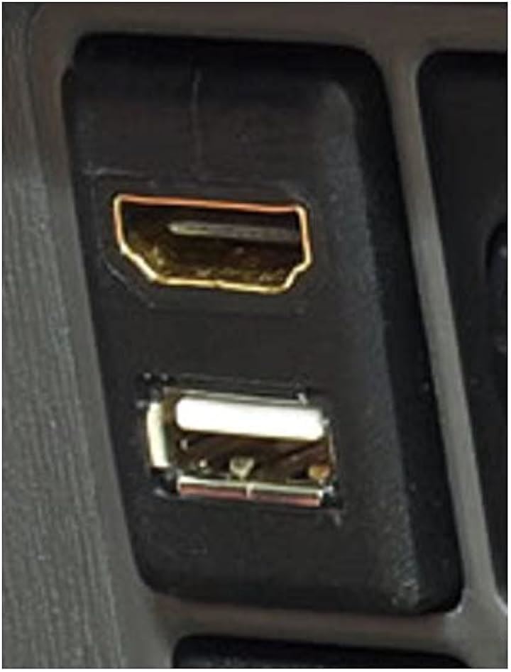 USB/HDMI延長ケーブル USB11 : ホンダ車用 スペアスイッチホール設置タイプ アルパインナビ対応 (ブラック)
