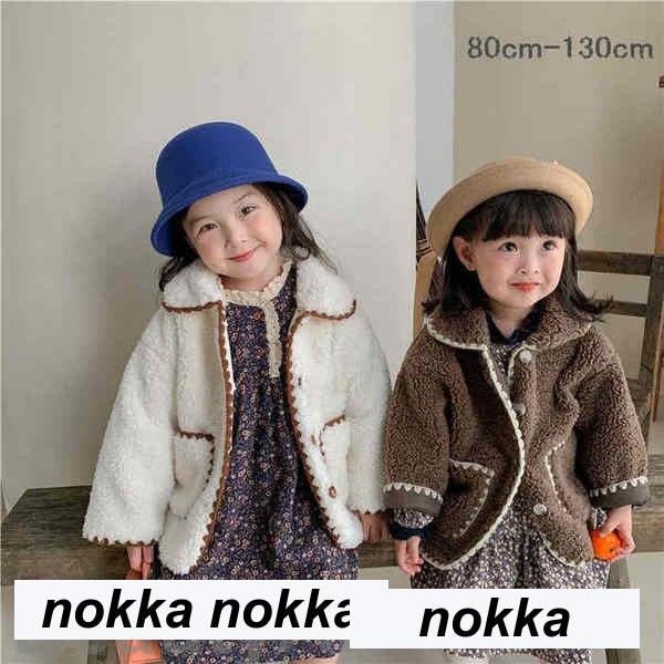 子供ジャケット ファーコート ベビー服 女の子 ジャケット 毛皮コート 暖かい 子ども服 長袖 防寒