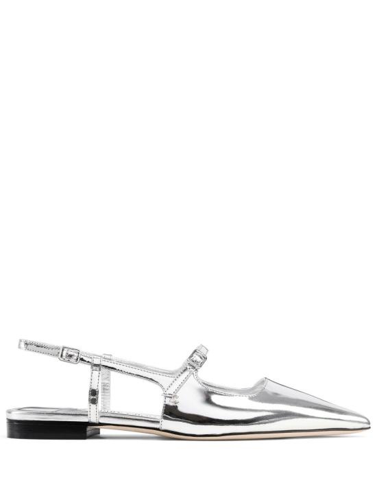 JIMMY CHOO Women Shoes DIDI FLAT QUI SILVER