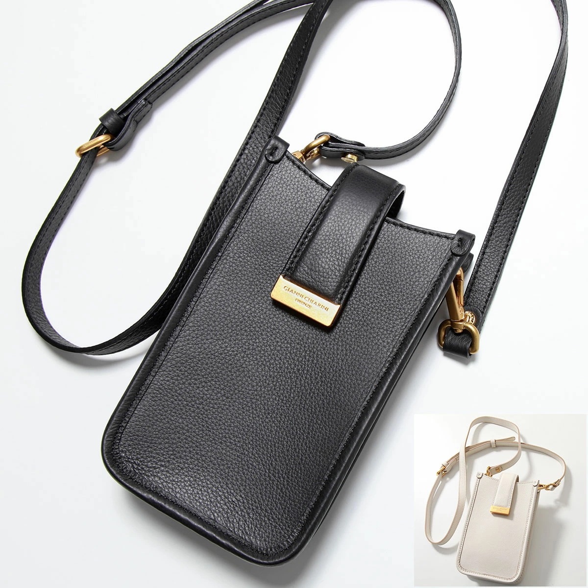 GIANNI CHIARINI ジャンニキアリーニ フォンケース CATERINA カテリーナ BS10393 STSR レディース レザー ショルダーバッグ ポシェット カラー4色