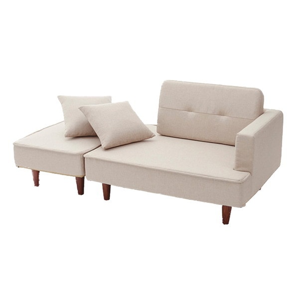 ホームテイスト SH-07-OCS コンパクトカウチソファ FLEO-フレオ- ベージュ メーカー直送