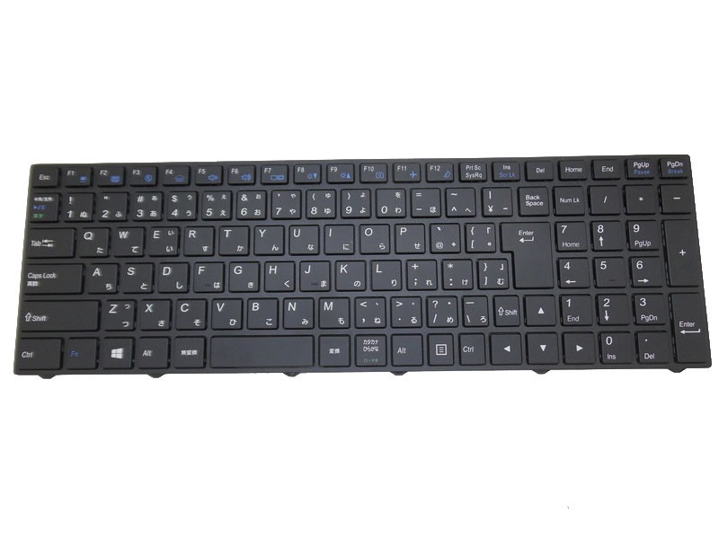 ノートパソコンキーボード 用ラ CLEVO N250 N250JU N250LU N251JU N251LU N250PU N251PU N252PU 日本 JP ブラックフレームとバックライト付き