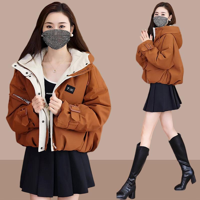 秋服 レディース ファッション オシャレ カワイイ シンプル 大人カワイイ 大きいサイズ ベルベット ジャケット 秋冬 カジュアル 綿 キルティング ジャケット パッド入り