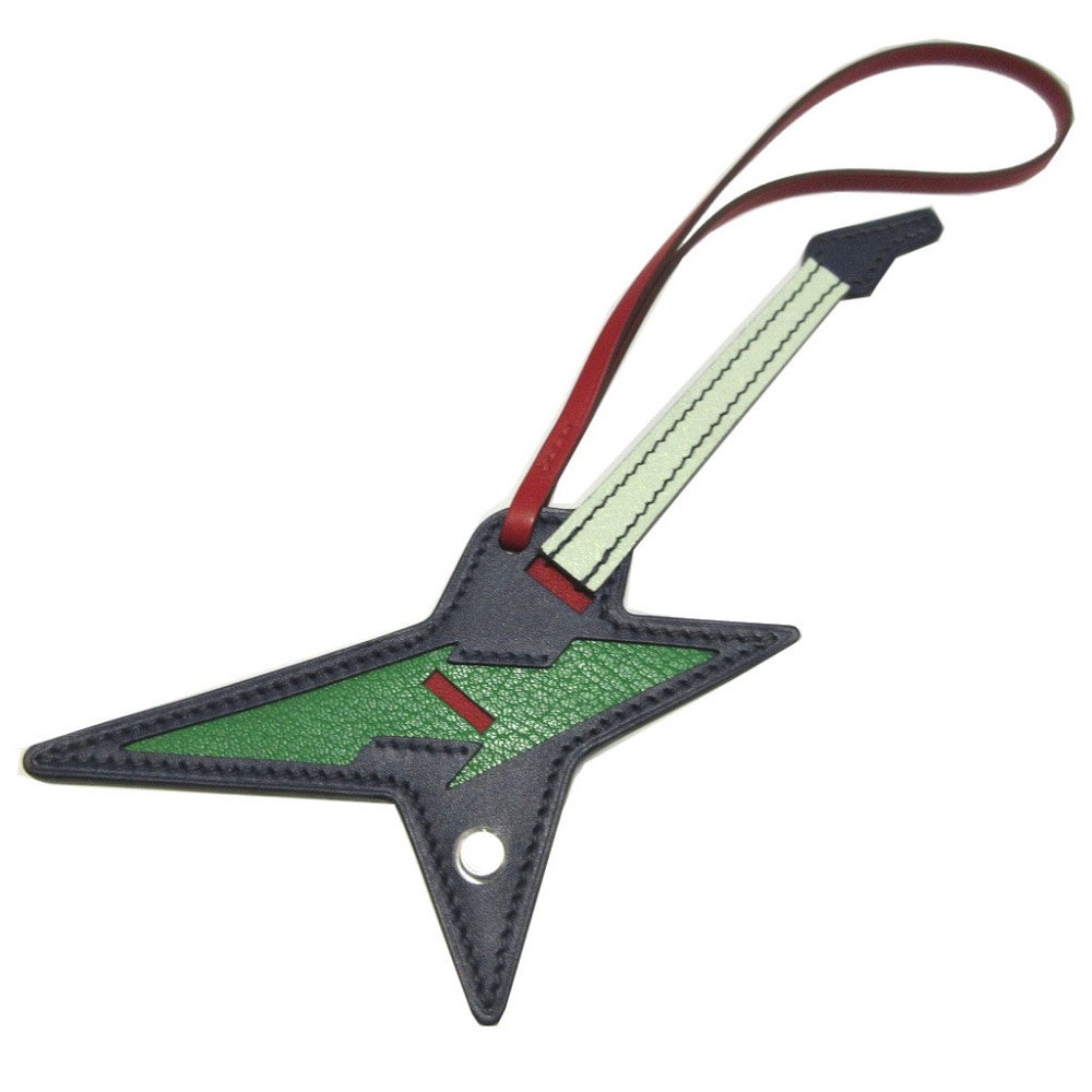 未使用品 バッグチャーム ロック チャーム キーホルダー ヴォータデラクト/シェーブル/タデラクト ブルーサフィール B刻印 1341【中古】 レディース