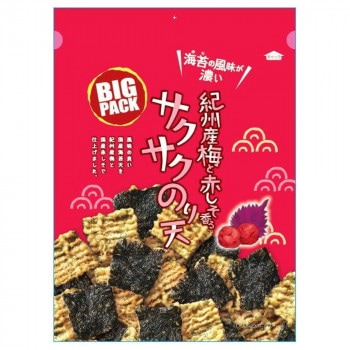 まるか食品 BIG PACK紀州産梅と赤しそ香るサクサクのり天 93g(12×4)