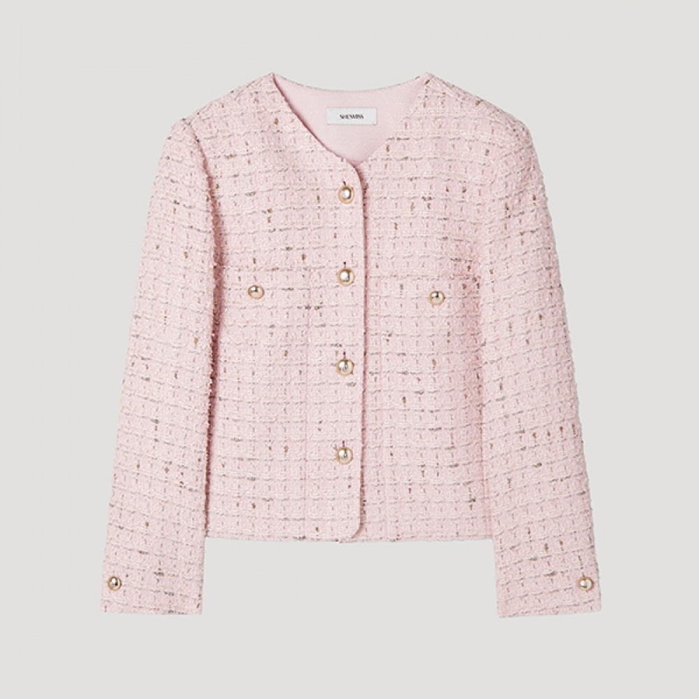 (シーズミス) カラーグリッターツイードジャケット_SWWJKP11080_LP