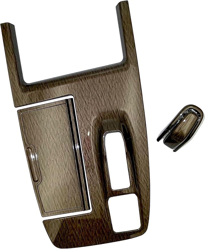 新型 アルファード 40系 ヴェルファイア パーツ アクセサリー 内装 カスタム シフトパネルカバー シフトノブ セット(木目調, シフトパネルカバー・シフトノブカバー)