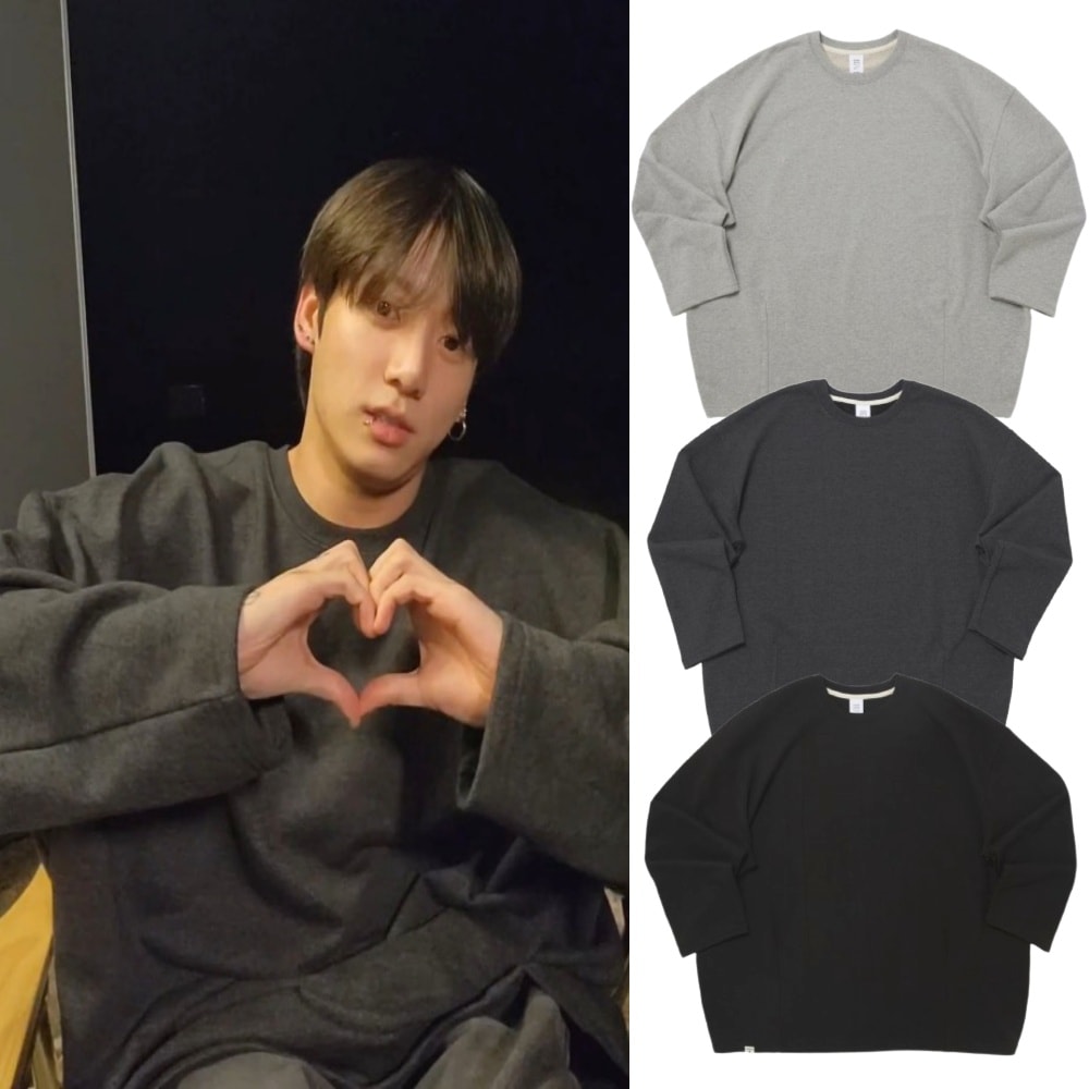 BTS ジョングク 着用 HEAVY-TERRY BALLOON SWEAT BOX TEE [公式正規品]