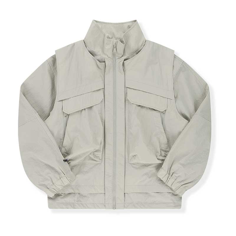 [SPECLIFE] Vest Combi-Up Wind Breaker ウインドブレーカー / Oat Milk