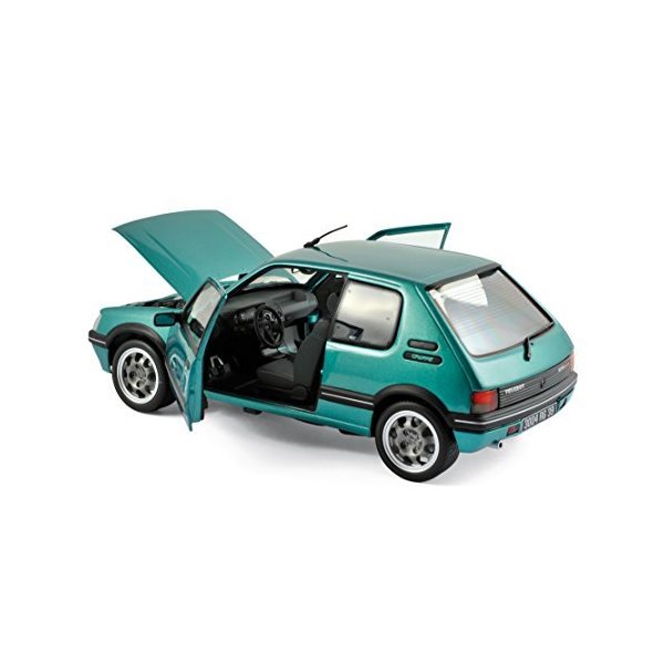 Peugeot Miniature Vehicle 205 GTI Griffe 1.9L 1990 - Green - Scale 1:18 NOREV - Online only 並行輸入品