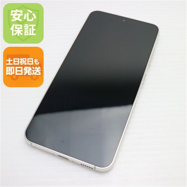新品同様 SCG19 Galaxy S23 クリーム AU スマホ SAMSUNG 即日発送 土日祝発送OK 70