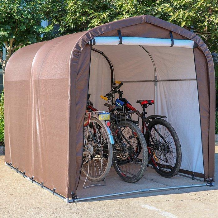サイクルハウス 3台用 自転車置き場 自転車用ガレージ サイクルガレージ UVカット 防水 家庭用 自転車置場 自転車 バイク カバー ガレージ 収納 保管 Lサイズ