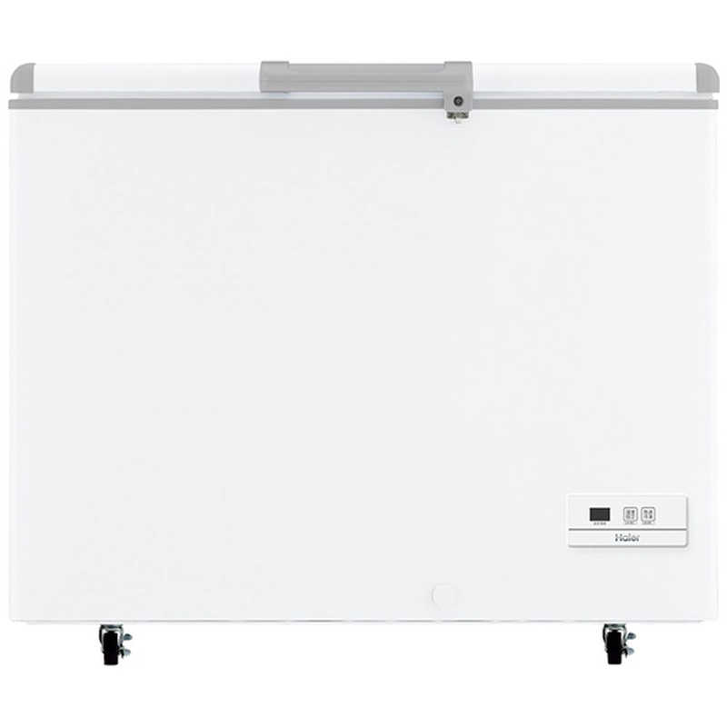 ハイアール　冷凍庫 1ドア 319L 上開き キャスター付き 直冷式 幅106cm ホワイト　JF-MNC319B(W)（標準設置無料）