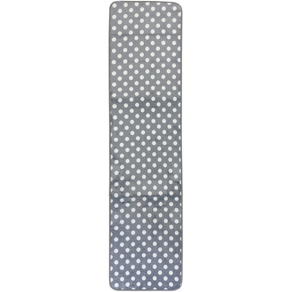 マルナカ 1889 GY ふわもちフランネルキッチンマット ドット 45×180cm グレー メーカー直送