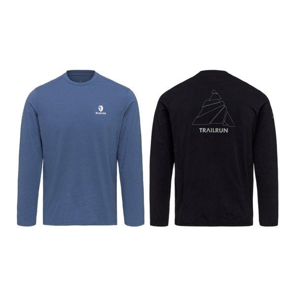 共用トレイルランニング ラウンド 長袖Tシャツ3 ラウンドTシャツ 1BYRTFU007