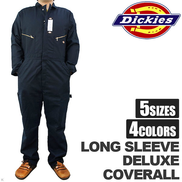 XL BLACK ディッキーズ DICKIES 長袖 つなぎ デラックスカバーオール 4879 - 3