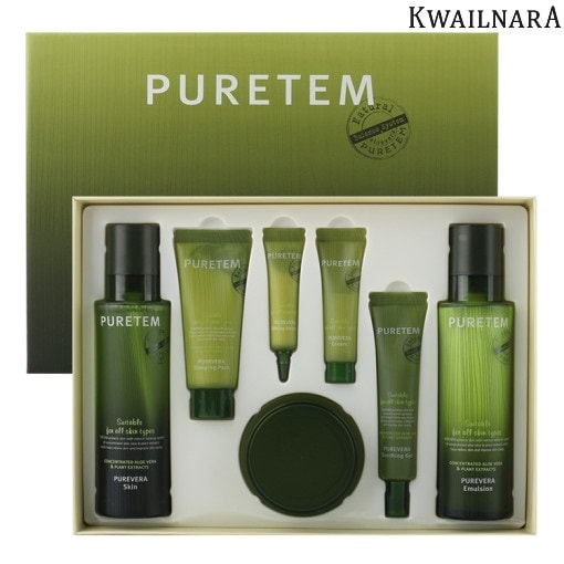 PURETEM PUREVERA Skin Care 3種 セット 韓国人気 韓国製品 韓国化粧品 水分供給 肌の保湿 肌の弾力 基本化粧品 化粧品セット ギフトセット
