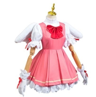 高品質 カードキャプターさくら/木之本桜/カードキャプターさくら バトル コスプレ服 子供用 女の子 アニメ衣装