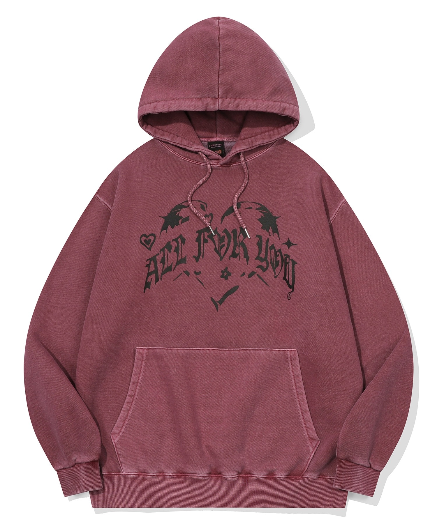 【CPGN】ALL FOR YOU PIGMENT HOODIE DUSTPINK