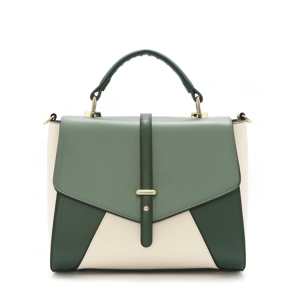 Sweety 2WAYハンドバッグ（大） ショルダーストラップ付き グリーン