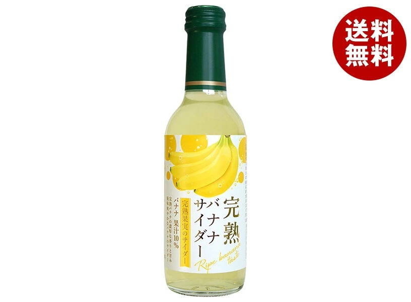 木村飲料 完熟バナナサイダー 240ml瓶×20本入×(2ケース)