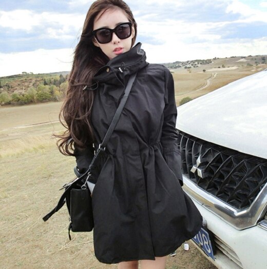 【取寄：納期2週間】マウンテンパーカー レディース ジャケット ウィンドブレーカー 秋冬 大きいサイズ ゆったり カジュアル 大人可愛い ブラック アウター コート 長袖 薄手 秋新作