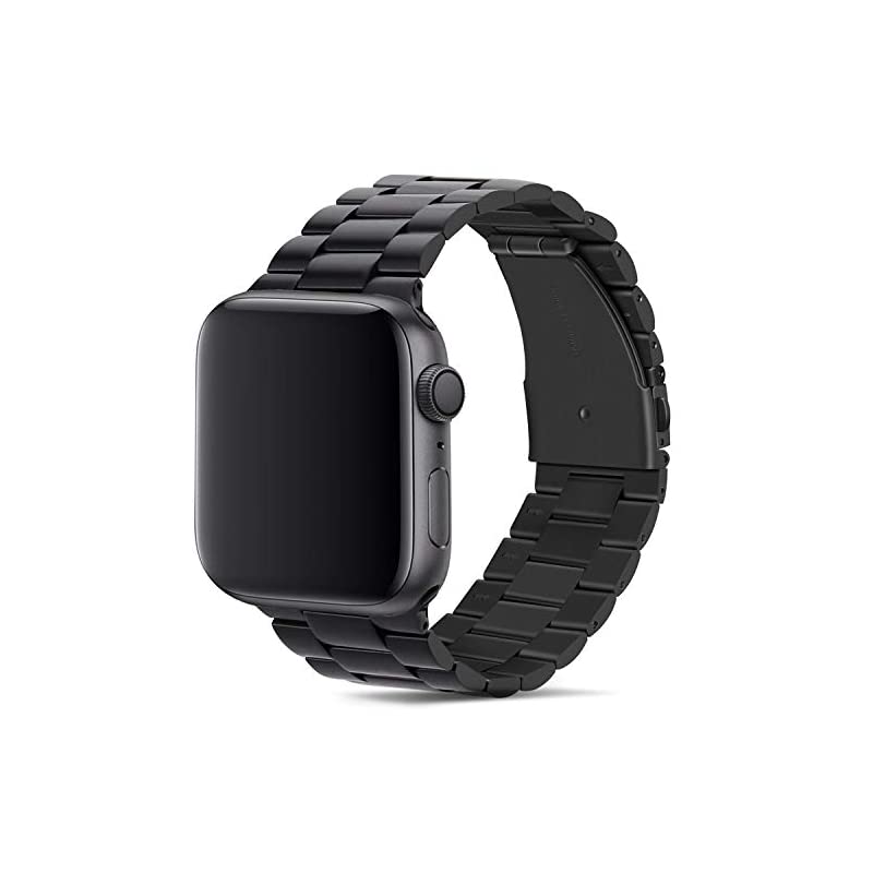 最低価格の Apple Watch交換バンド,41 40 38mm 黒色 プレミアムステンレススチールメタル 腕時計用ベルト