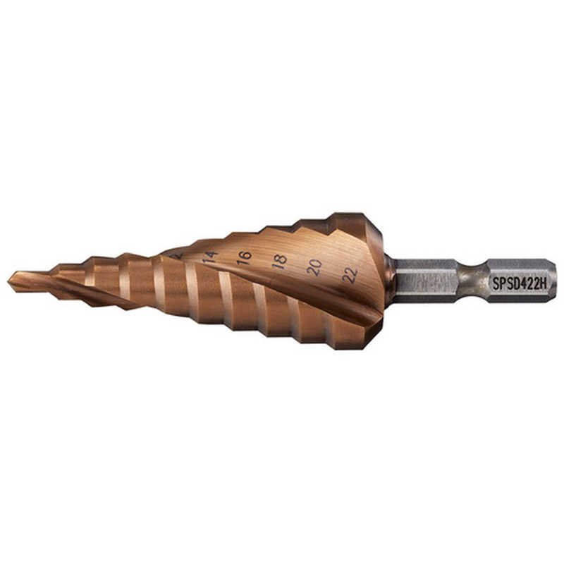 ロブテックス　エビ スパイラルステージドリル(六角軸) ALCRNコーティング　SPSD422H